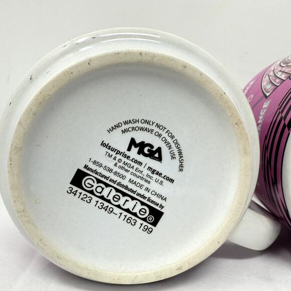 LOL Surprise Set of 3 Ceramic Mugs Cups Pink MGA Kids Cartoon Coffee Tea 8oz - Picture 5 of 7